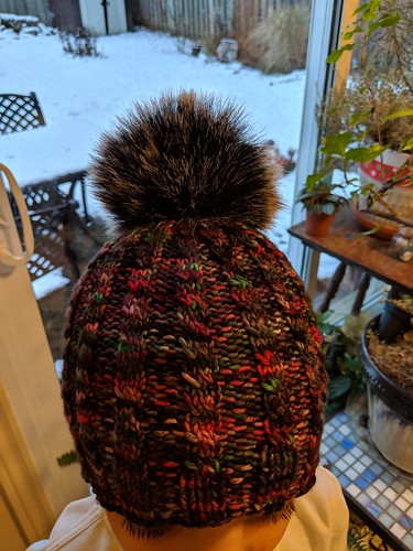 Handknit cabled child's hat by irieknit