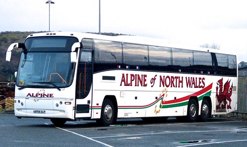 AP04 ALP ‘Alpine of North Wales’. Volvo B12B / Plaxton Panther  on ‘Dennis Basford’s railsroadsrunways.blogspot.co.uk’