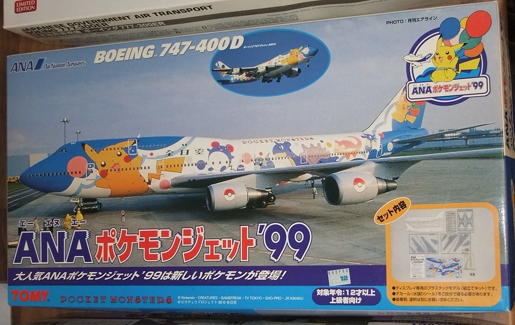Boeing 747-400D - ANA Pokemon Special (1/200) - Ready for 