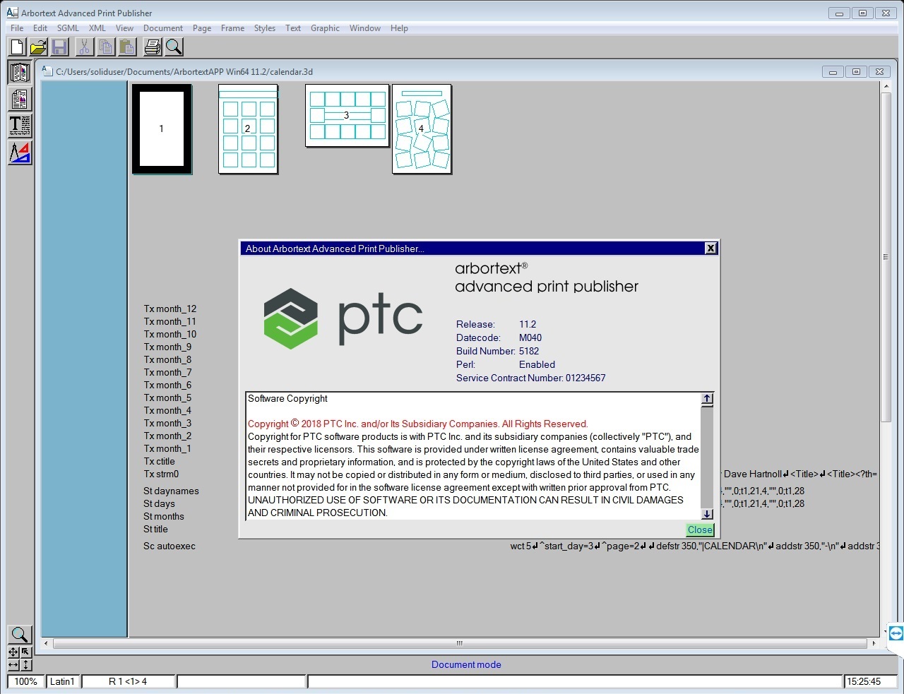 Working PTC Arbortext Advanced Print Publisher 11.2 M040 full license