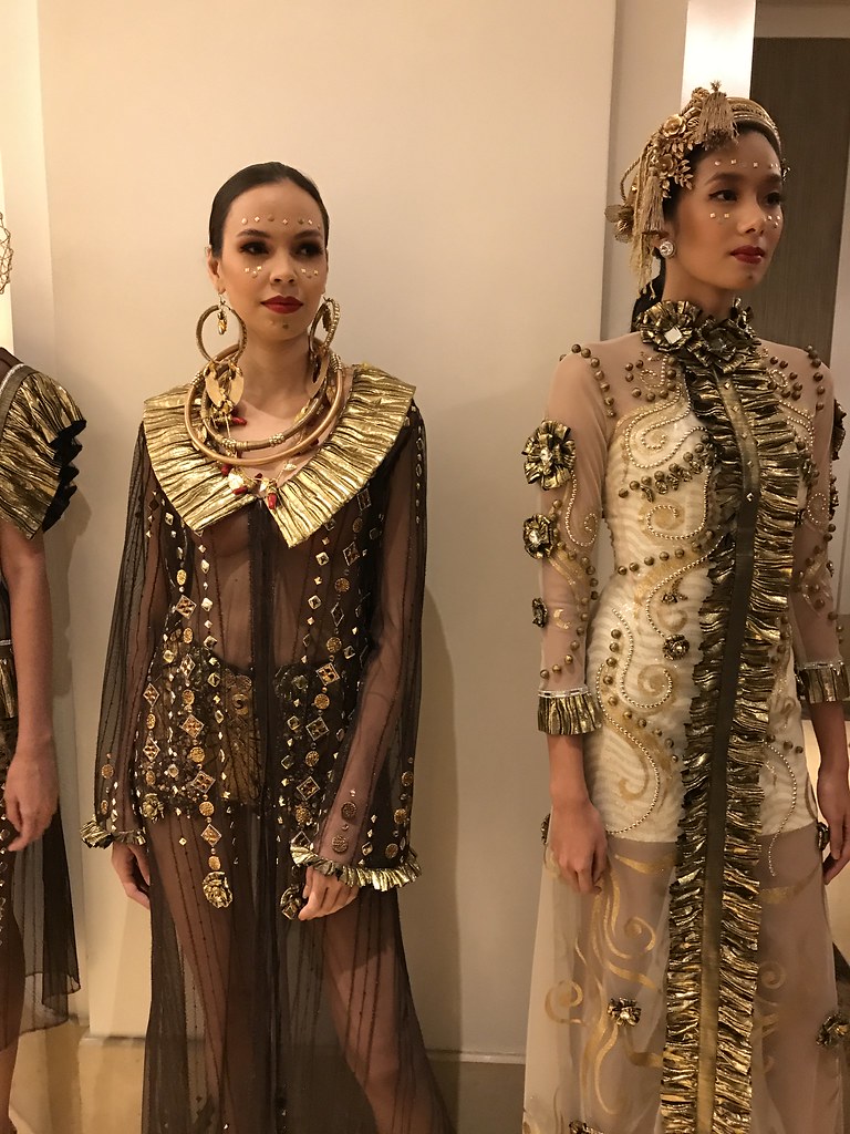 Gold dresses by Amir Sali