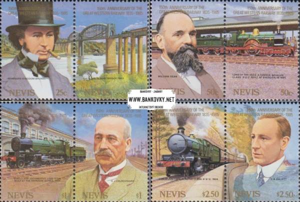 Známky Nevis Western Railway, séria