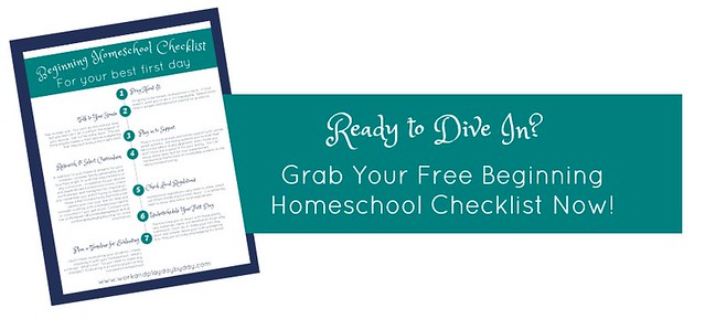 Beginning Homeschool Checklist Lead Magnet Button