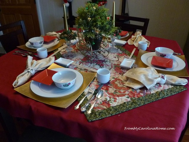 Asian Inspired Christmas Tablescape at FromMyCarolinaHome.com