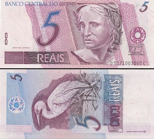 5 reais Brazília 1994, P243Ak