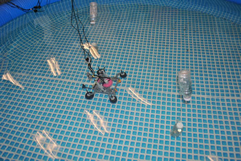 Waterbotics shown submerged underwater