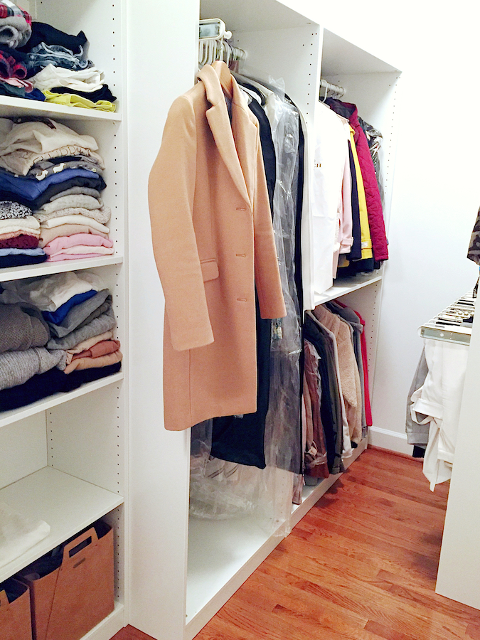 IKEA Pax wardrobe system for long and narrow small walk-in closet 4