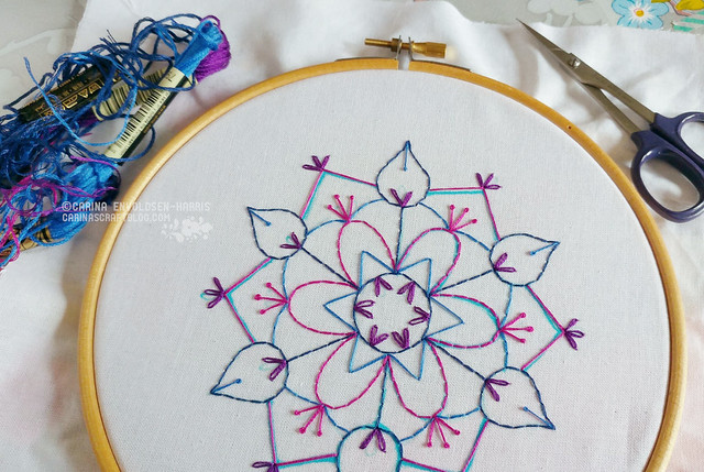 Snowflake embroidery