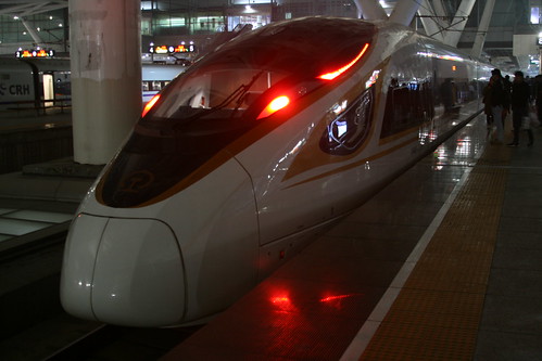 China Railway CR400BF-A in Guangzhou-nan, Guangzhou, Guangdong, China /Jan 4, 2019