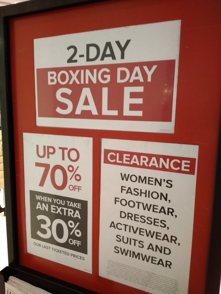 The Bay Boxing Day Sale