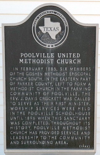 poolville parkercounty texas tx unitedstates usa texashistoricalmarkers waymarking geotagged unitedmethodistchurches openplaques:id=16861