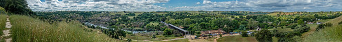 panoramique knightsferry panoramic panorama mon ©mon landscape bridge coveredbridge historicsite river historicbridge stanislausriver path hiking trail hillside