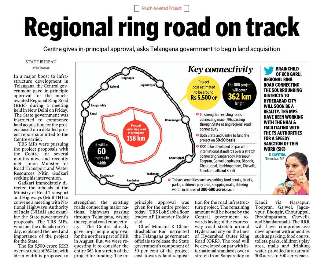 Telangana CM urges officials to speed up Regional Ring Road work-saigonsouth.com.vn
