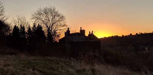 milnsbridge huddersfield west yorkshire england uk sunrise dawn silhouette