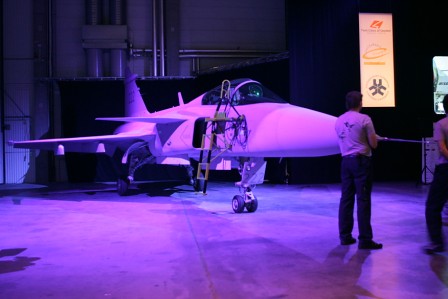 8 Jet fighter on display