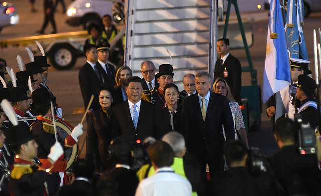 Llegada de Xi Jinping, presidente de China