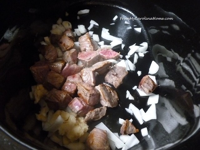 Slow Cooker Beef Tips at FromMyCarolinaHome.com