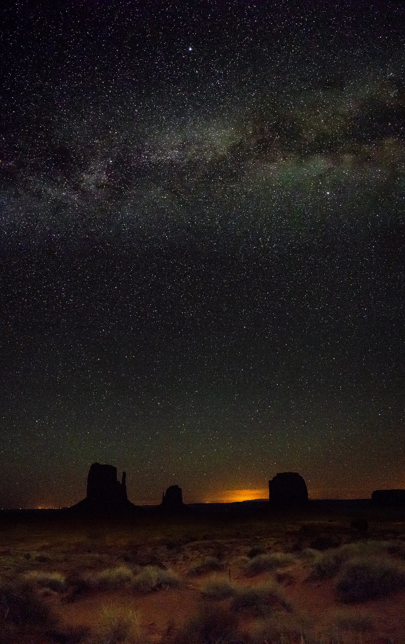 Stars over Monument Valley