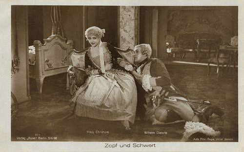 Mady Christians and William Dieterle in Zopf und Schwert (1926)