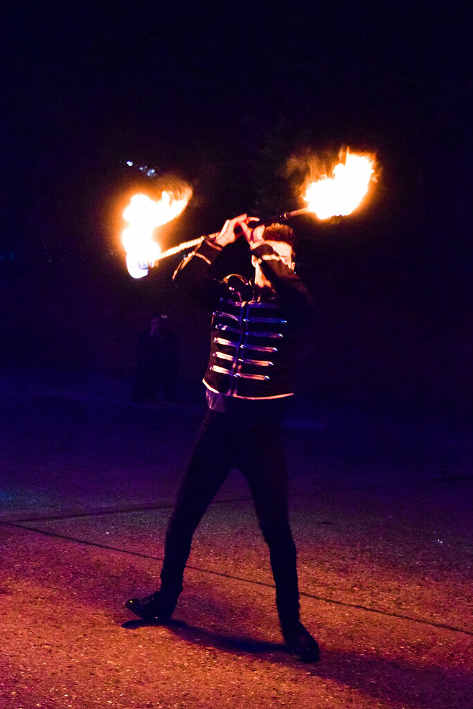 Fire Dancer at the Top 50 Gastropubs Awards 2019