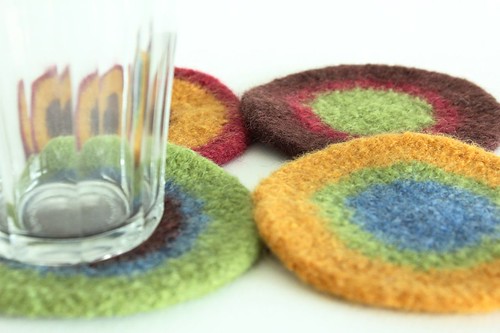 Felted Coasters - Amy Two
