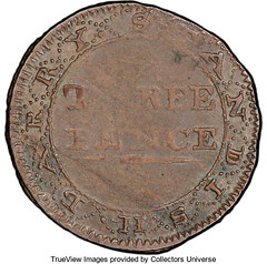 1790 Standish Barry Threepence reverse