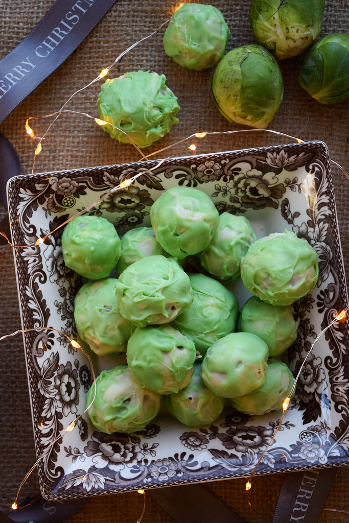 Boozy Brussels Sprout Chocolate Truffles