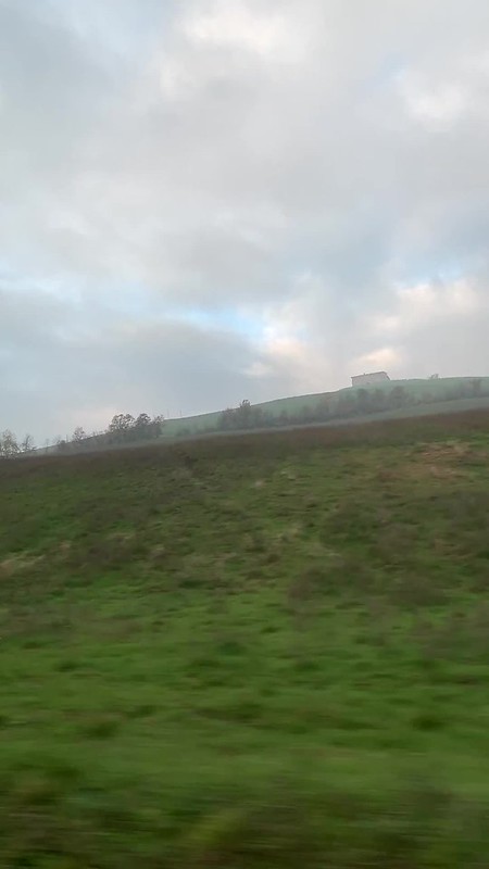 Driving to Rovagnati, seeing the rolling green hills of Parma