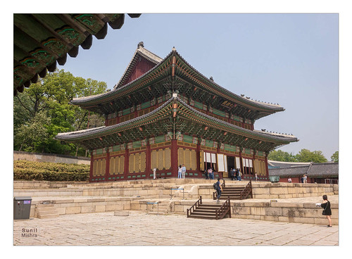 changdeokgungpalace cobblestone historic landscape seoul sky southkorea