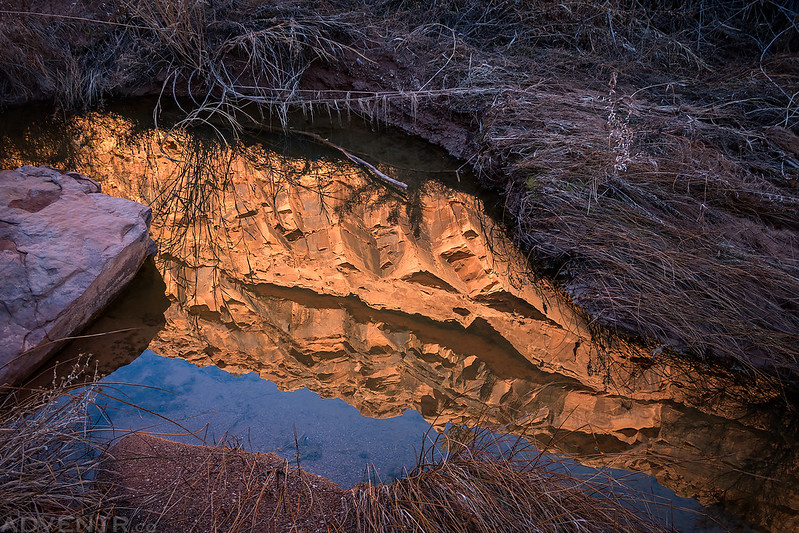 Canyon Wall Reflection