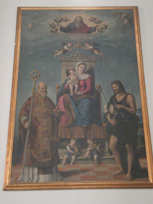059-Богородица с Иоанном Кретсителем и Николаем Мирлийкийским (Джироламо Сантакроче, 1555)