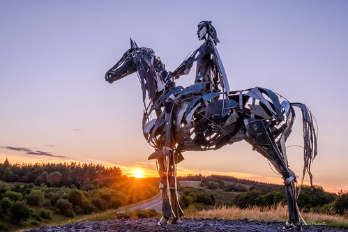 mountains curlew mauriceharron celtic chieftain doon boyle ireland roscommon horse sculpture sunset sun star landscape irelandshiddenheartlands