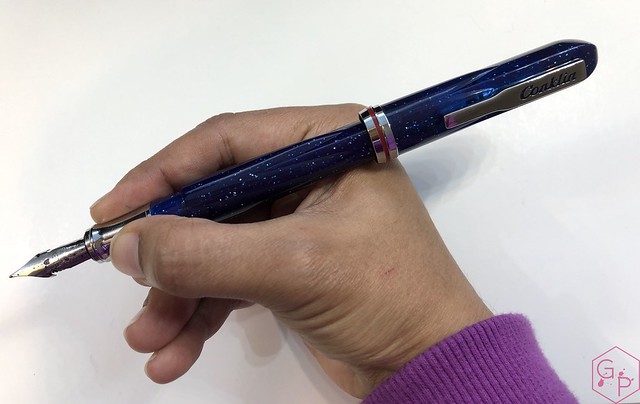 Conklin Empire Stardust Blue Fountain Pen with OmniFlex Nib 15