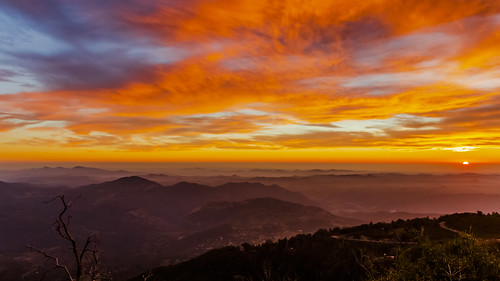 palomarmountainstatepark palomarmountain sunset clouds sky mountains california san diego weather colorful sun haze colors
