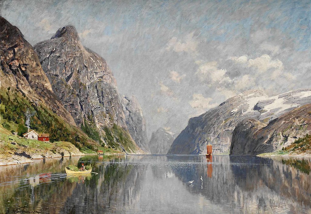 Adelsteen Normann «Norwegian fjord landscape»