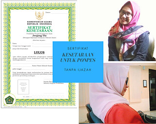 sertifikat rekognisi pondok pesantren salafiyah