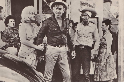 Marilyn Monroe, Clark Gable and Montgomery Clift in The Misfits (1961)