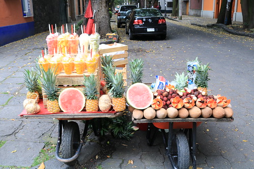 fruit stand in coyoacan