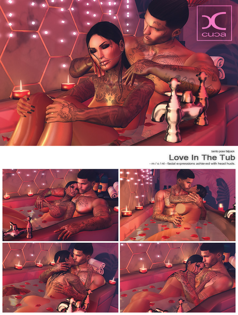 [..::CuCa Designs::..] Love In The Tub @ Pop-Up Pose Fair – Valentine’s Edition
