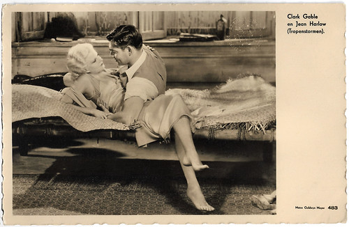Jean Harlow and Clark Gable in Red Dust (1932)