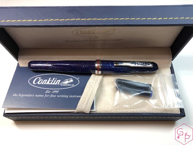 Conklin Empire Stardust Blue Fountain Pen with OmniFlex Nib 6