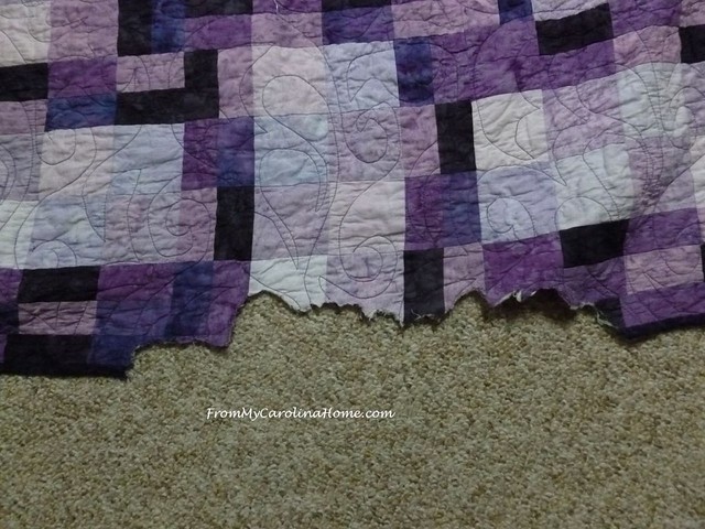 Damaged Quilt Repair at FromMyCarolinaHome.com