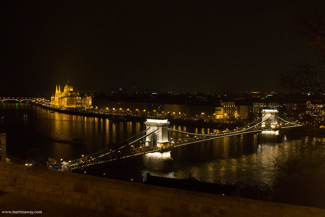 Vista dal Castello di Buda, Budapest dall'alto
