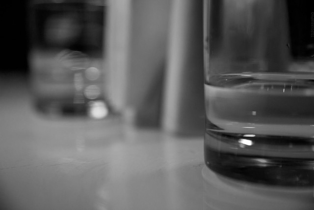 2018.12.16_350/365 - Abstraction with a glass of water.