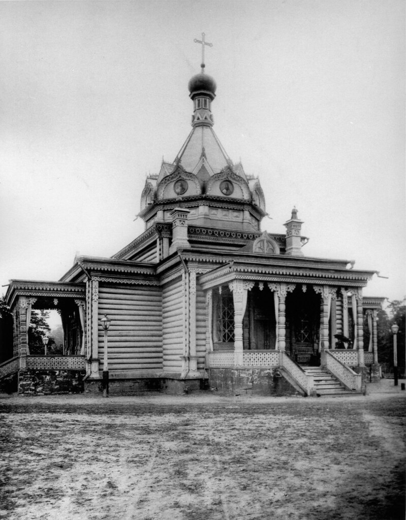 Деревянная церковь Тихона Задонского в Сокольниках. 1891
