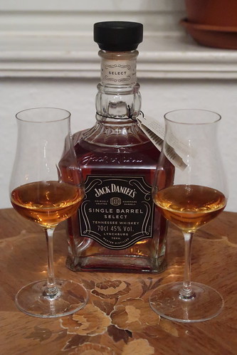 Jack Daniel's Single Barrel Select Tennessee Whiskey (unsere ersten beiden Gläser)