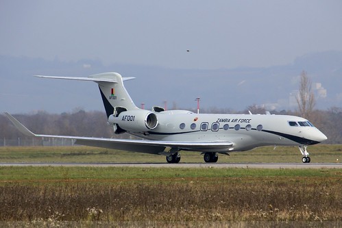 AF001 ,Gulfstream G650 , Zambia Air Force , LFSB