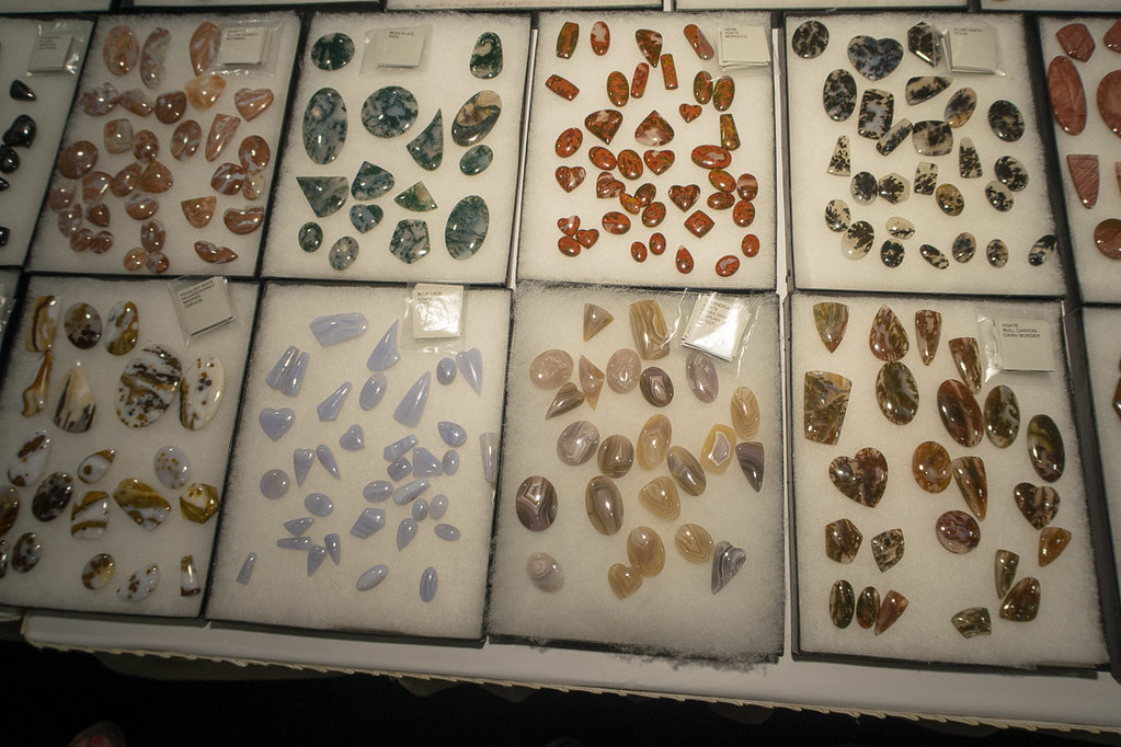 Tiny gems and minerals at Tucson Gem and Mineral show