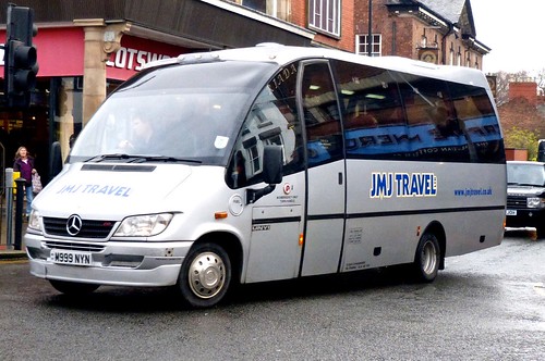 M999 NYN ‘JMJ Travel’, Llanwrst, North Wales. Mercedes-Benz / UNVI Riada on Dennis Basford’s railsroadsrunways.blogspot.co.uk’