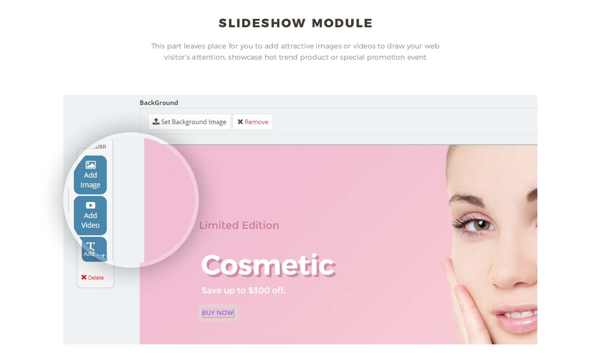 slideshow module - cosmetic and beauty theme